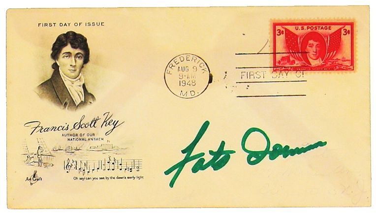 1759331203 fats domino signed 1948 francis scott key fdc envelope acoa pristineauction.com (1)