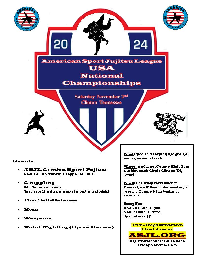 2024 asjl national championships flyer