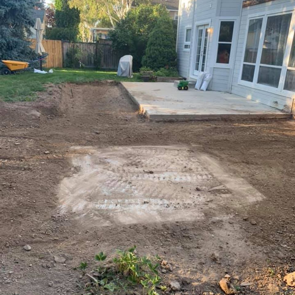Backyard patio extension  before photo | Platinum Concrete Construction