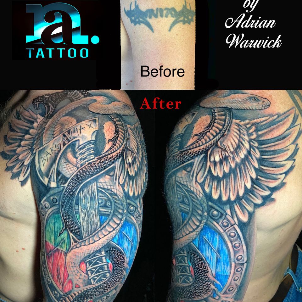 Adrian viking theme coverup