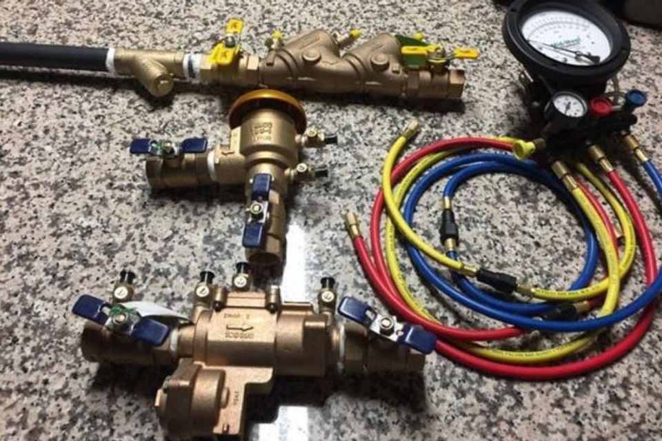 Backflow testing image