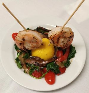 Shrimp vege apps