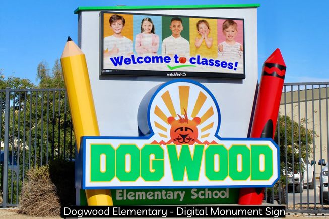 Dogwood Elementary School - Digital Monument Sign by CNS Signs
