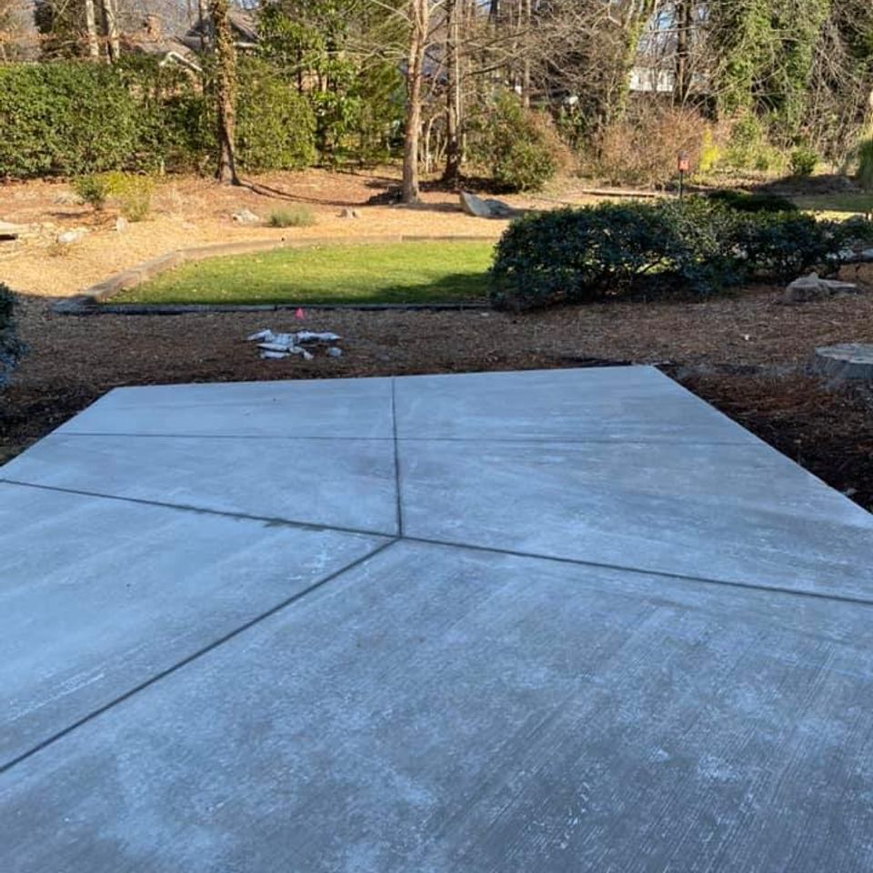 Pool deck concrete