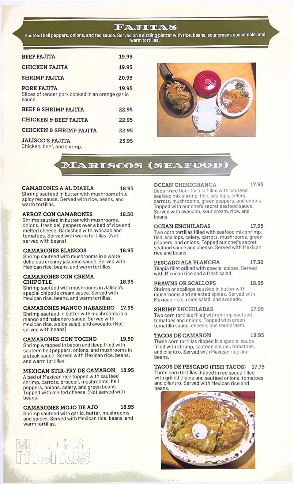 Jalisco's menu 5
