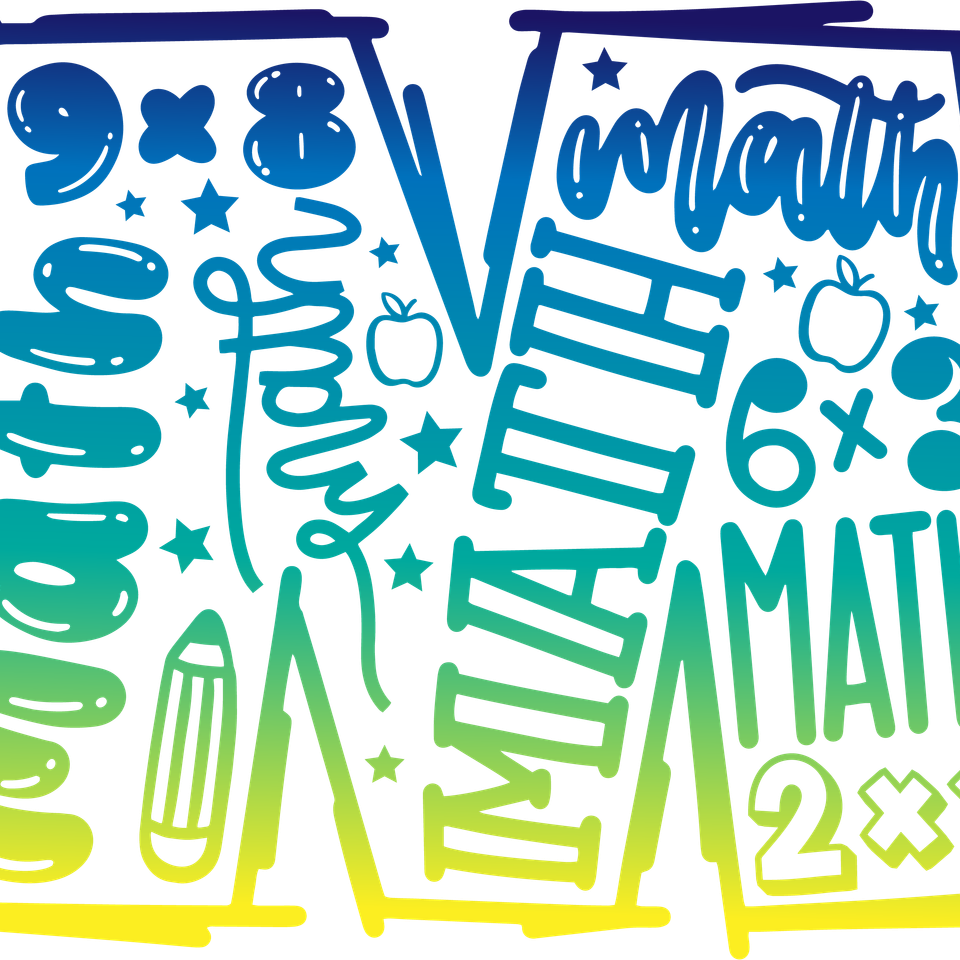 School   math letter m color