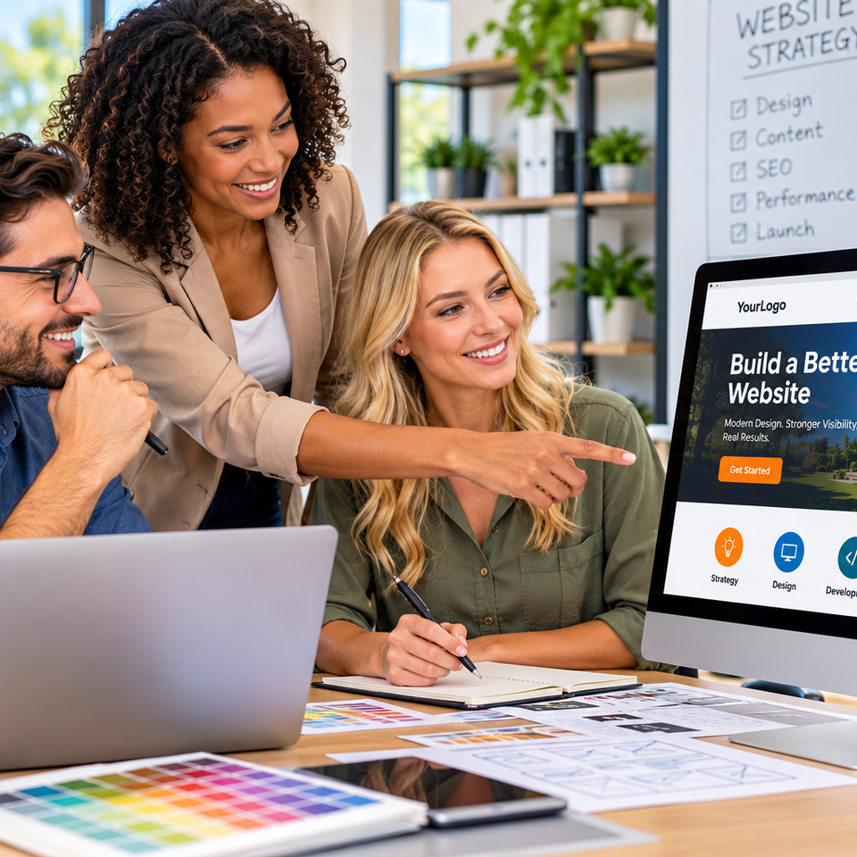 Collaborative website design workshop