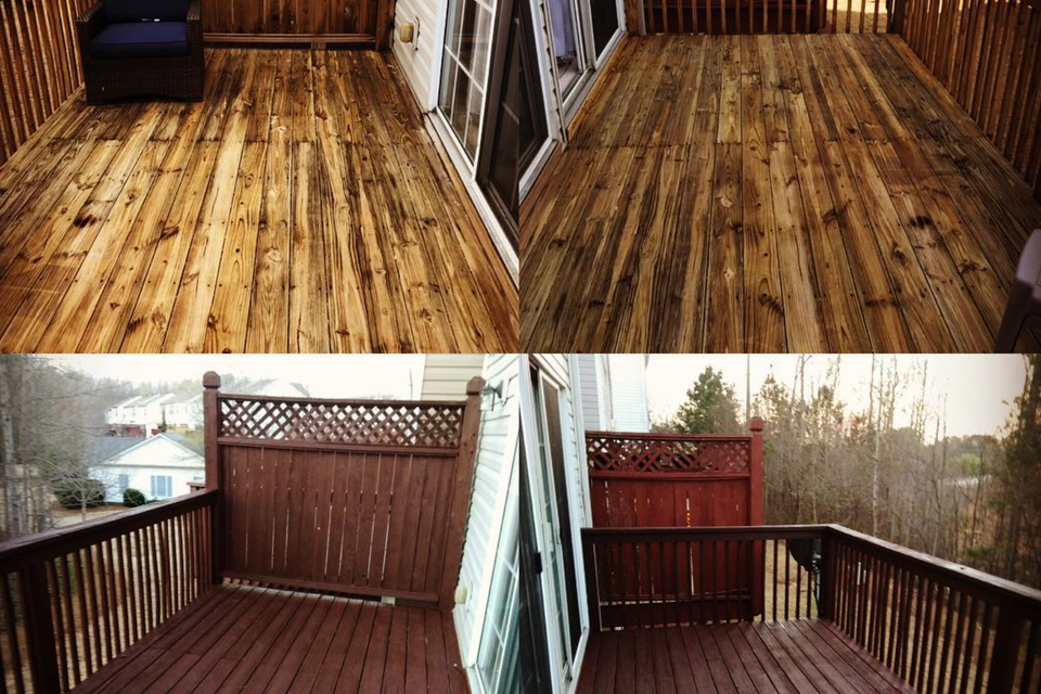 Repair restain deck