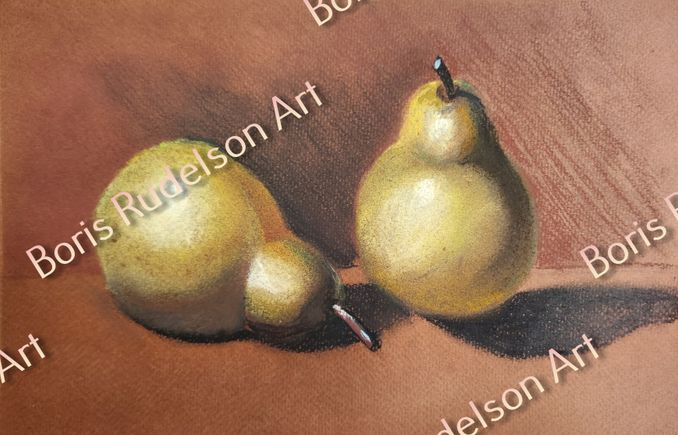 Pastel. Pears