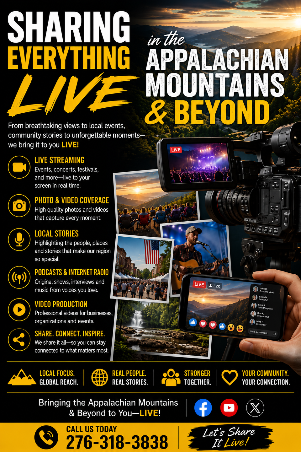 Sharing everything live fb ad