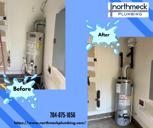 Before and after heater install 