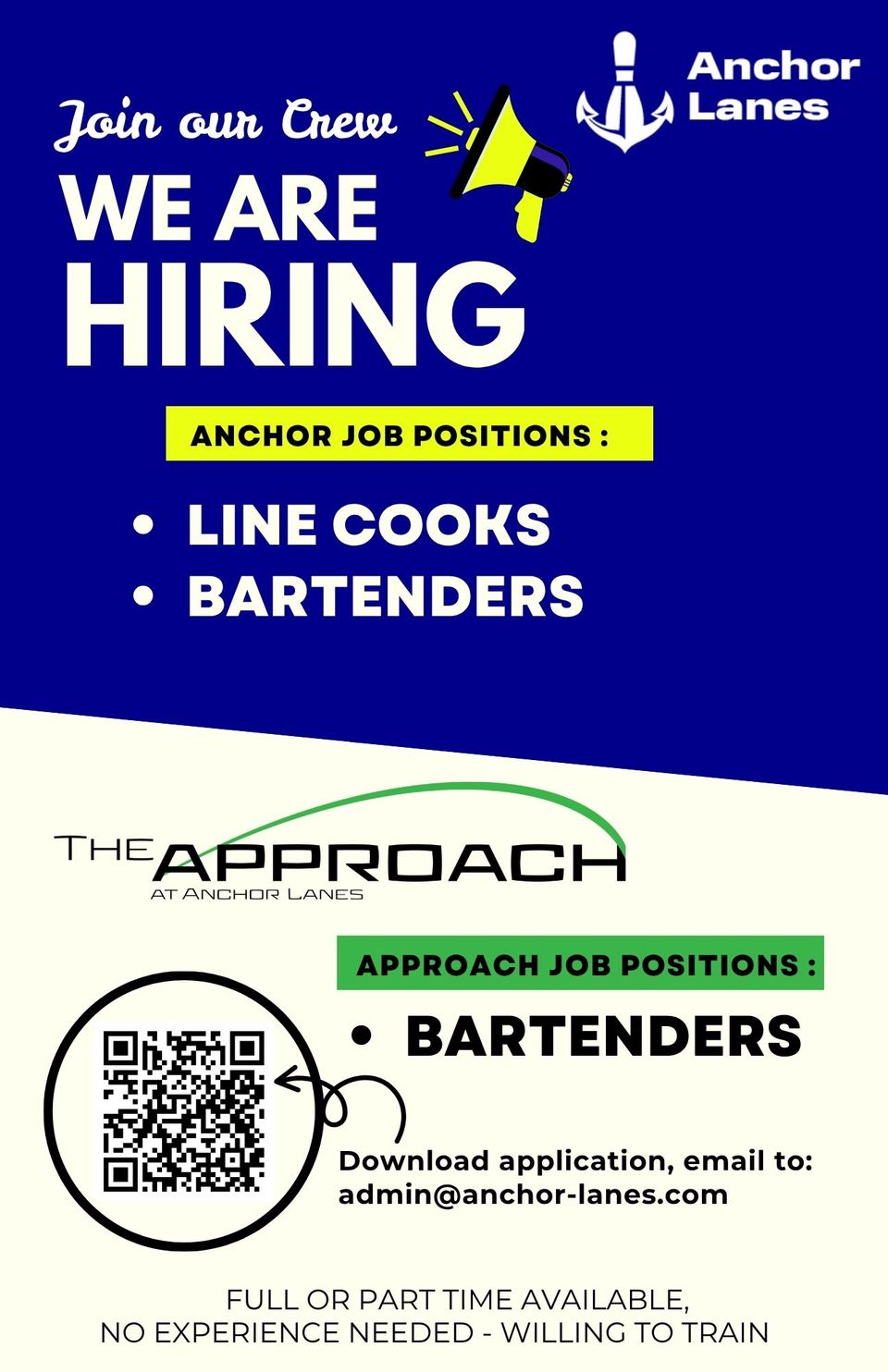 Now hiring anchor