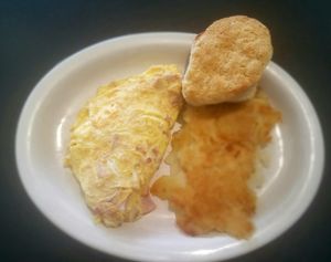 Ham and cheese omlet