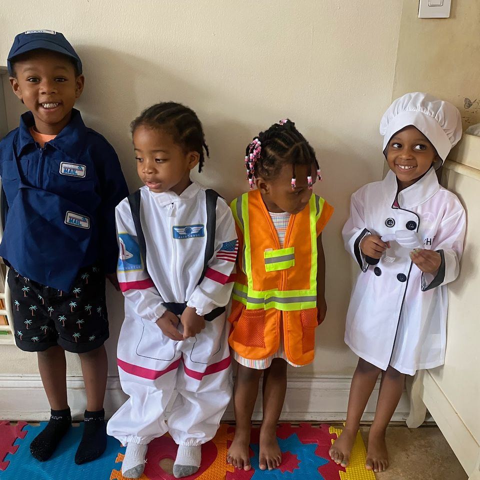 4 children in a row