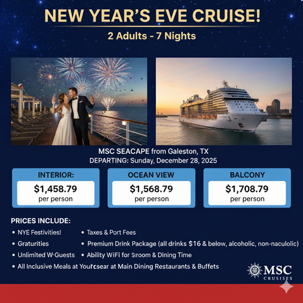 Msc new year eve's cruise