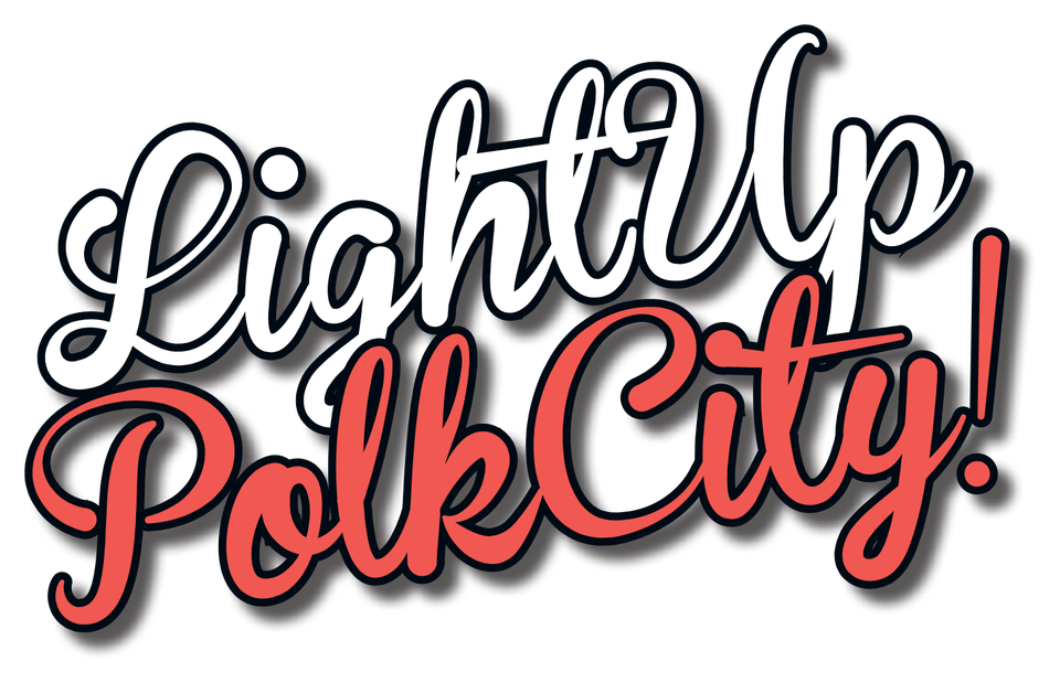 Light up polk city logo
