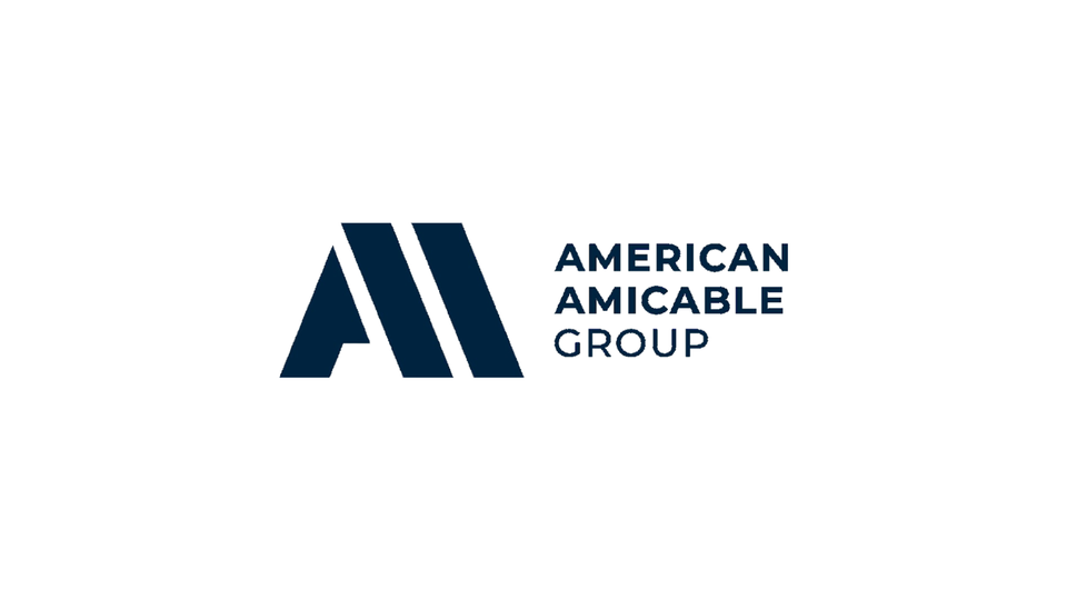 American amicable group logo (full white board)
