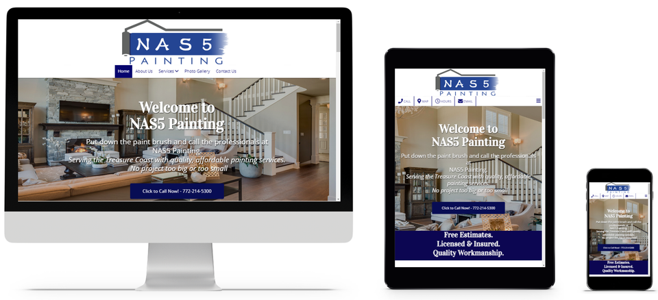 Nas5 painting website preview