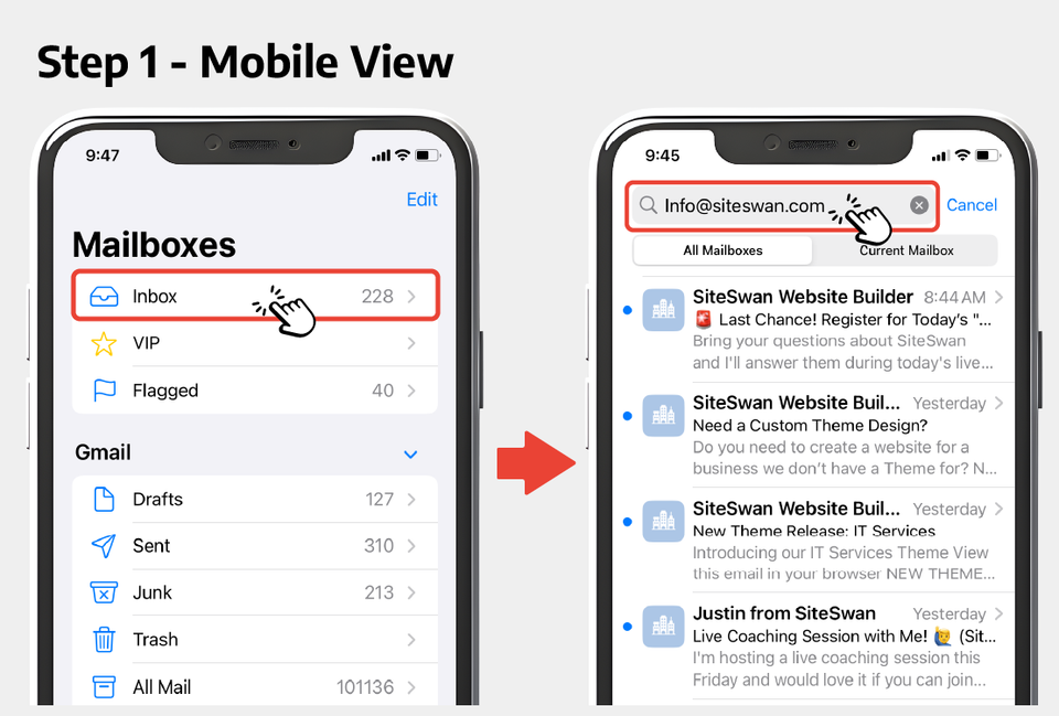 Step 1 mobile