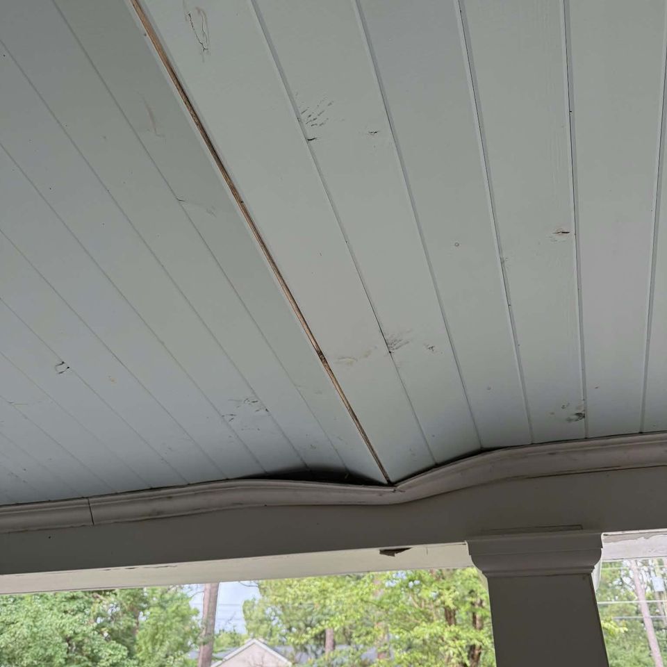 Front porch water damage 2
