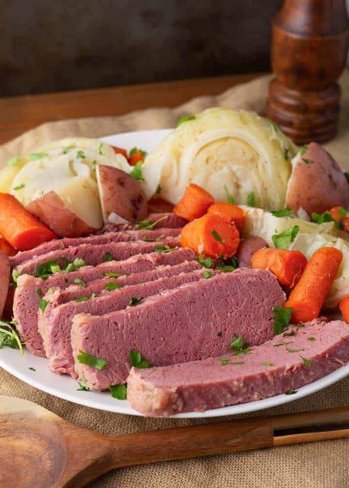 Corned beef cabbage dinner 2