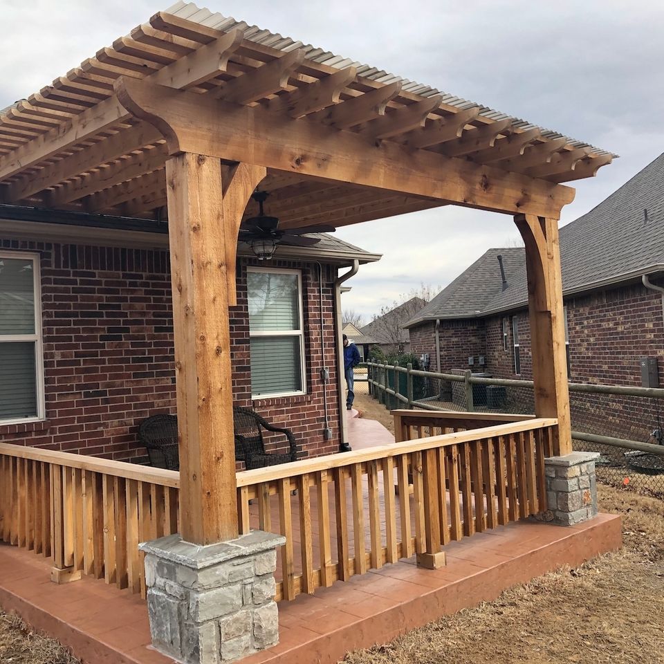 Select outdoor solutions  tulsa oklahoma  outdoor living pergolas shade structures  covered cedar pergola contractor builder construction company  photo jan 28  12 29 44 pm