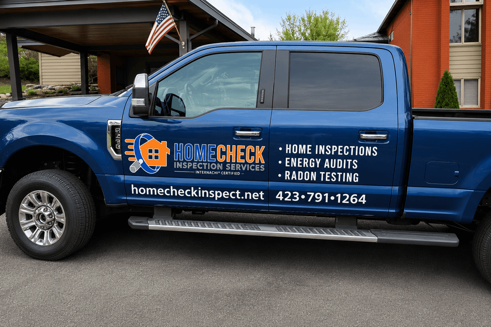 HomeCheck Inspection Service Work Truck