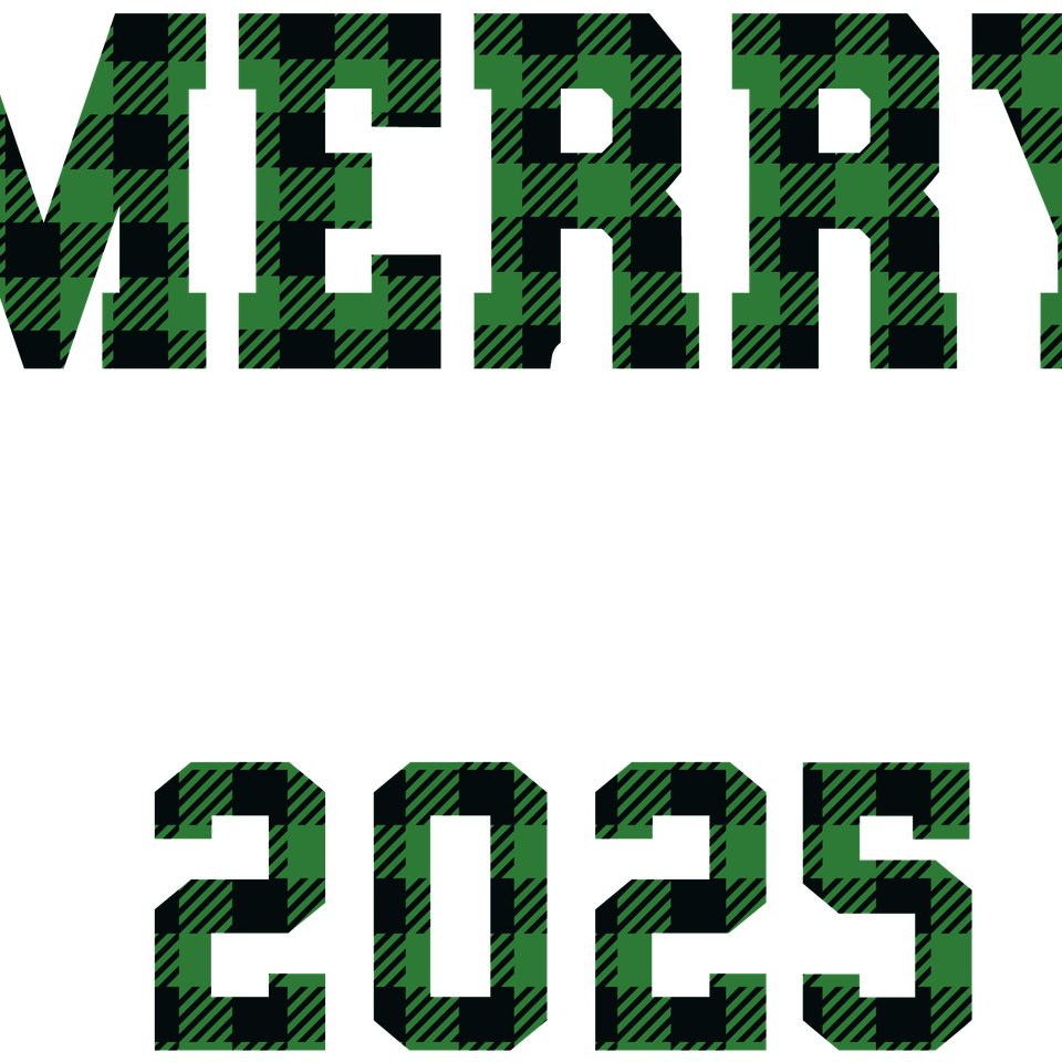 Seasons   christmas merry christmas 2025 plaid green white 2