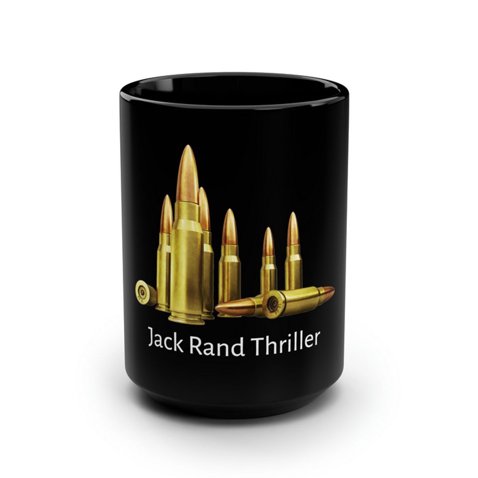 Brass bullets black mug