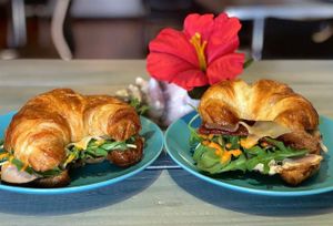 flaky croissants