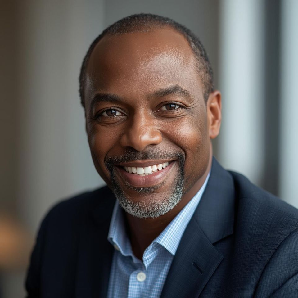 Portrait of a black male counselor