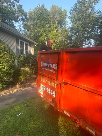 Dumpstars Dumpster Rental unit being delivered