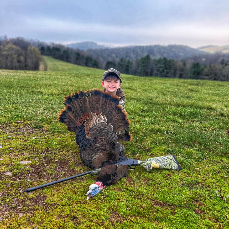 Drake Hilbert of Dover, PA shot this gobbler while hunting with his dad