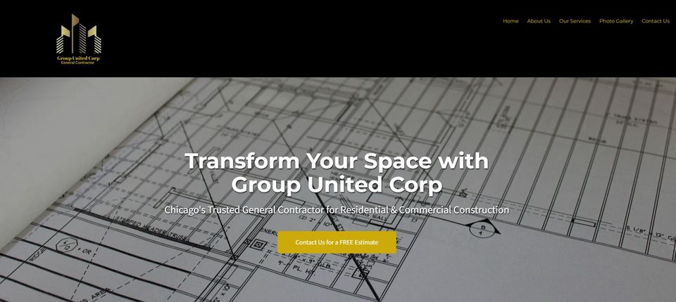 Group united corp website image