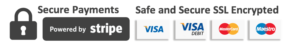 Secure stripe payment logo