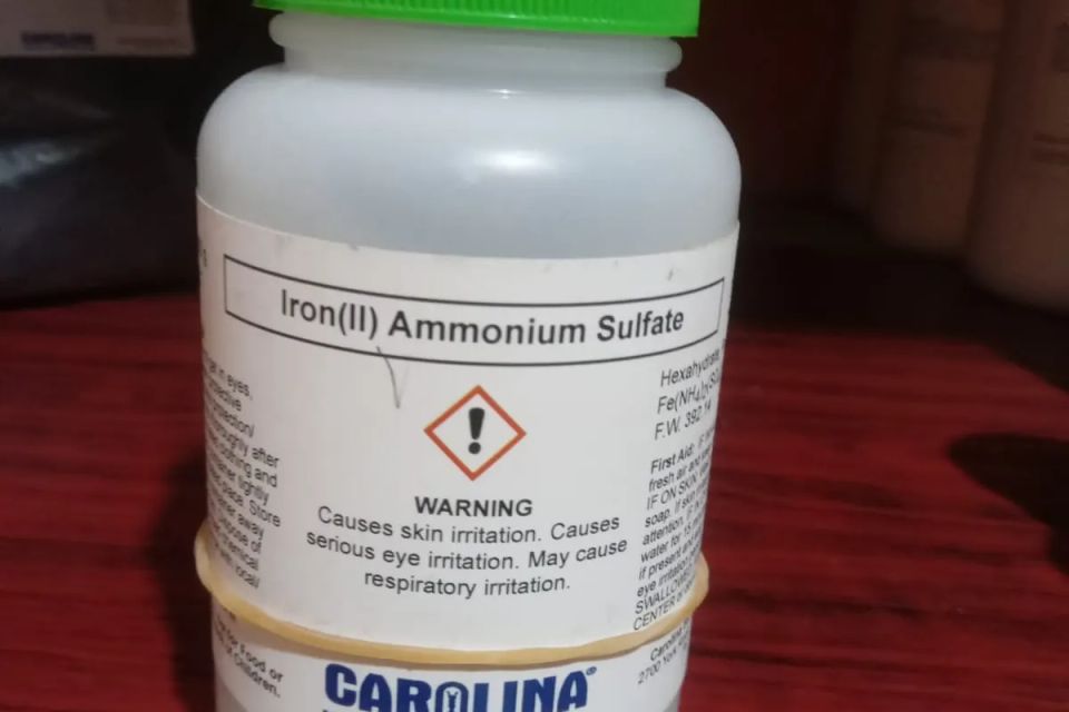 Iron ii ammonium sulphate original