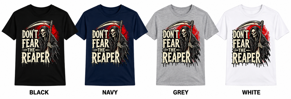 Don’t fear the reaper shirt color display