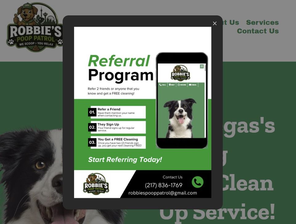 Vegas Valley Web Design | Robbie's Poop Patrol