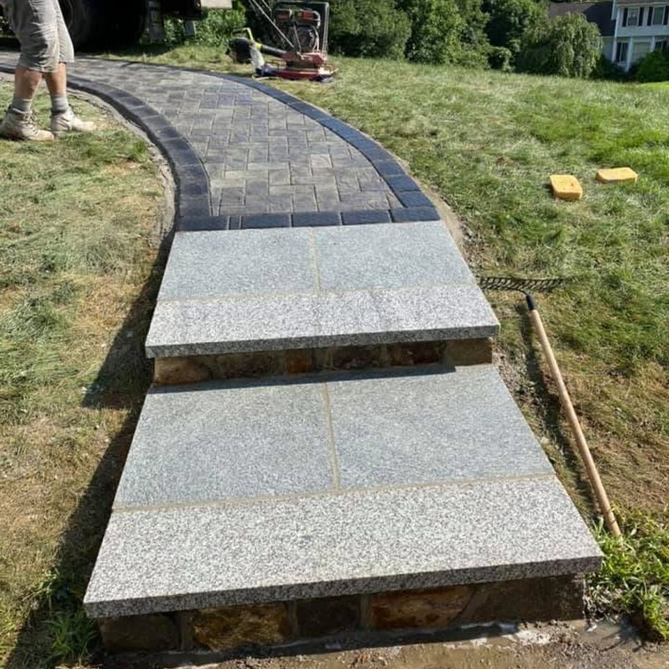 custom masonry walkway