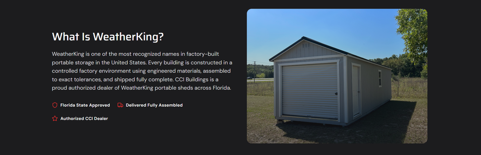 Weatherking sheds2