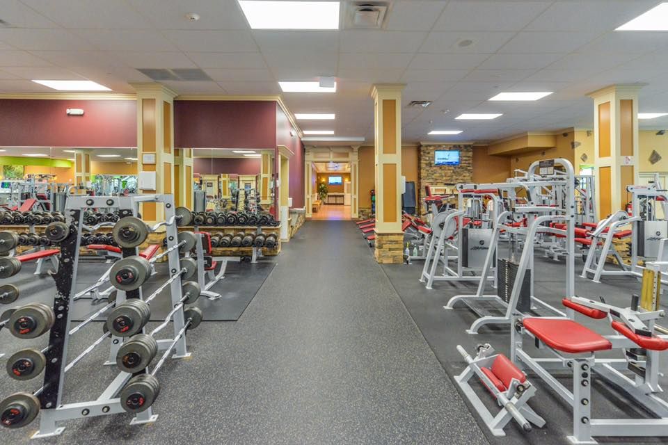 Narrow photo of a section leading to the locker rooms at Maximus Gym in Riverhead