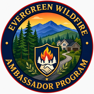 Evergreen Wildfire Ambassador Program logo