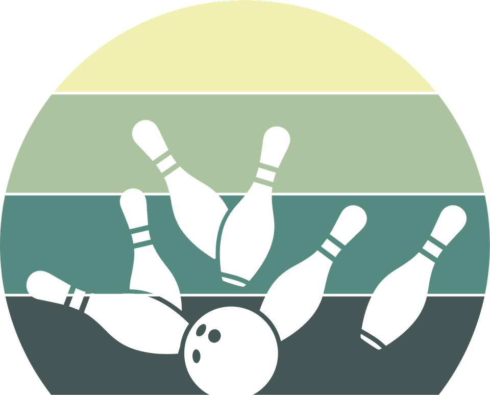 Bowling   retro sunset graphics 19