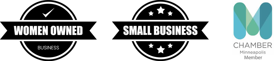 Women Owned Business, Small Business, Minneapolis Chamber of Commerce Member Icons