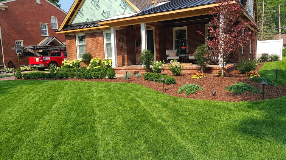 Lawn care work completion, done by Vic's Landscaping
