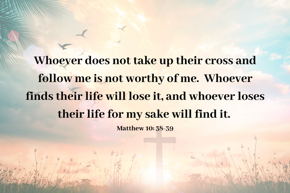 Matthew 10 38 39