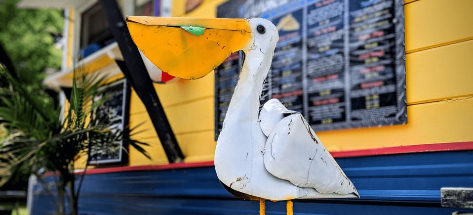 Flo The Pelican Mascot - The Dashboard Diner - Spencer, MA