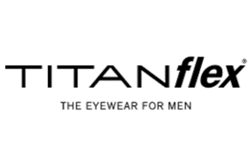 Visique optometrists eyewear collection titanflex logo