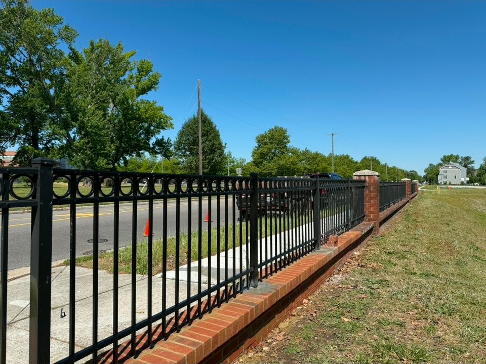 Finished aluminum fence in Virginia Beach, VA