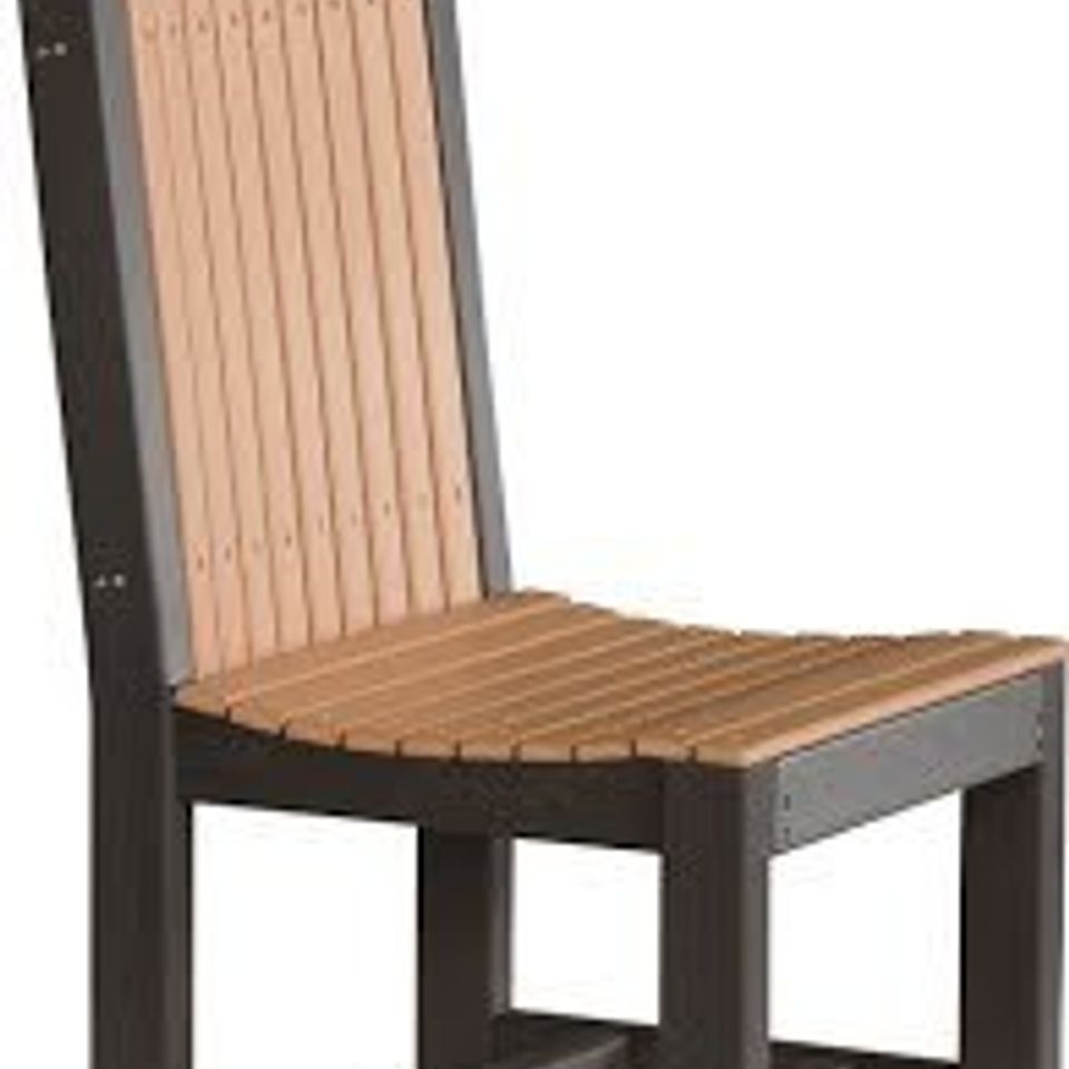 Sunrise poly lawn   hardwood furniture   paden  oklahoma   luxcraft collection   regular chair dining cedar   black20180515 12478 qb1bat